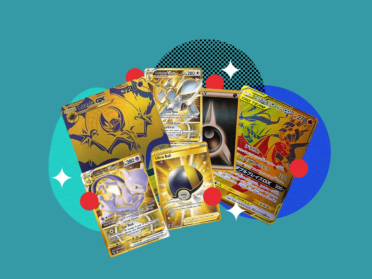 Top Five Gold Rare Pokemon Cards