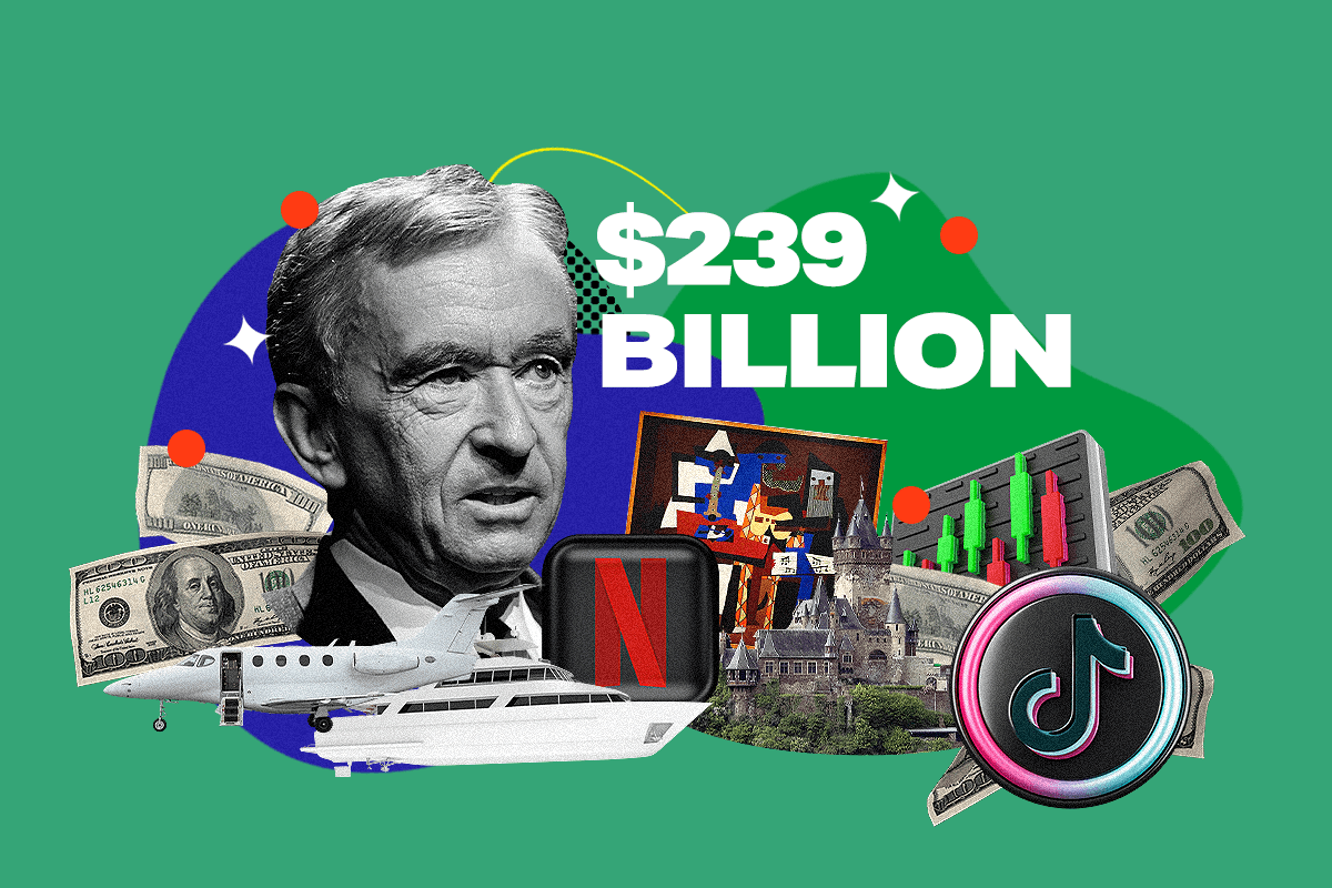 Bernard Arnault $239 Billion Net Worth Graphic 2025